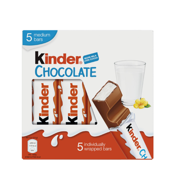 Kinder Chocolate Medium Bars T5